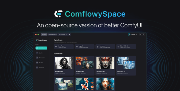 Comflowyspace：简单好用的Comfy UI整合包 小白也能轻松上手